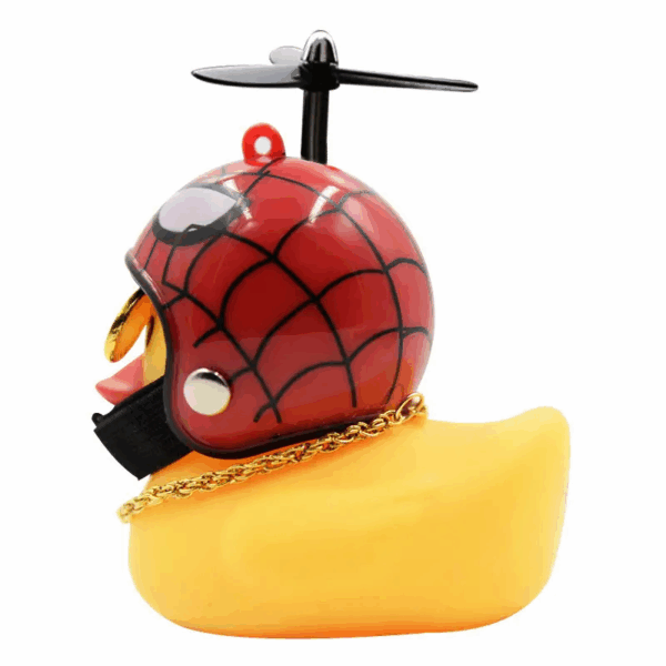 Cute soft bike lights bicycle bell rubber motorcycle horn small yellow helmet duck - Image 6