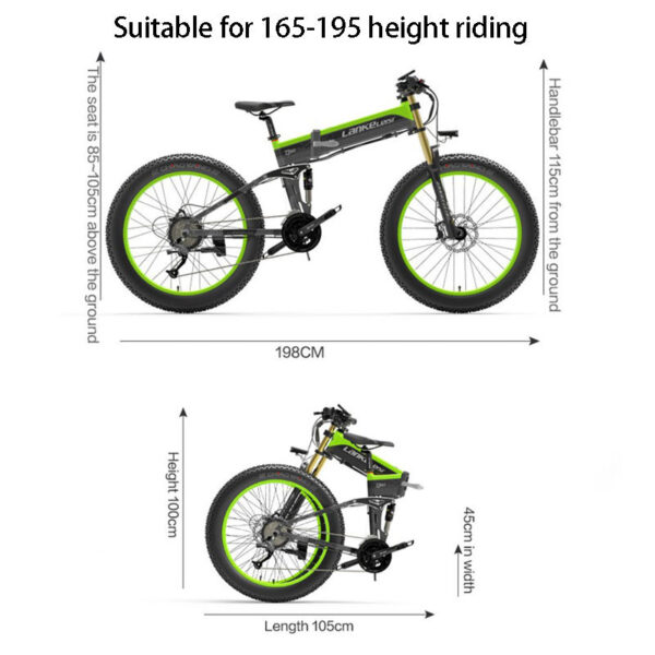 EU UK USA Warehouse Stock LANKELEISI XT750PLUS 1000W electric bicycle 48v 17.5ah 26 Inch fat tire mountain electric bike - Image 5