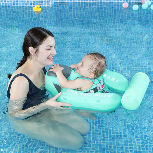Adjustable Safety Seat Baby Pool Float with Canopy Inflatable Infant Swimming Ring Bath Floatie Pool Accessories - Image 9