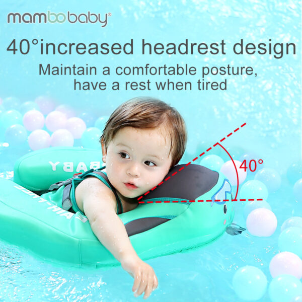 Adjustable Safety Seat Baby Pool Float with Canopy Inflatable Infant Swimming Ring Bath Floatie Pool Accessories - Image 5