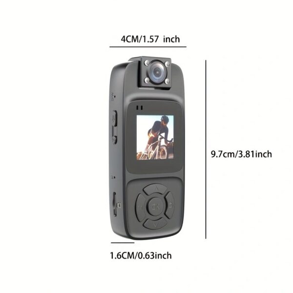 Ultra-clear portable back-clip infrared night vision action sport camera with video audio recording - Image 2