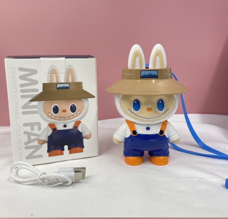 POP MART Labubu mini USB type C charger fan