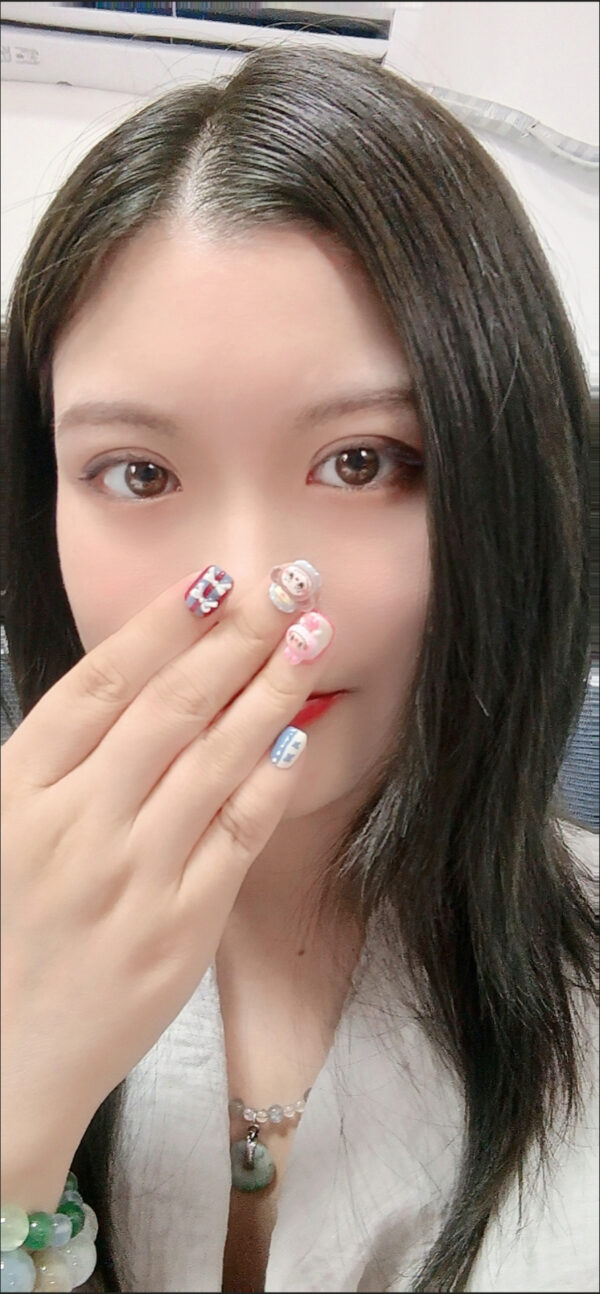 POP MART Labubu  self-adhesive cute nail art  embossed stickers decals 5pcs for one set - Image 2