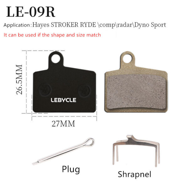 Mountain bike road bicycle brake pads, resin brake pads, semi-metal disc brake pads, brake pads, original accessories - Image 9