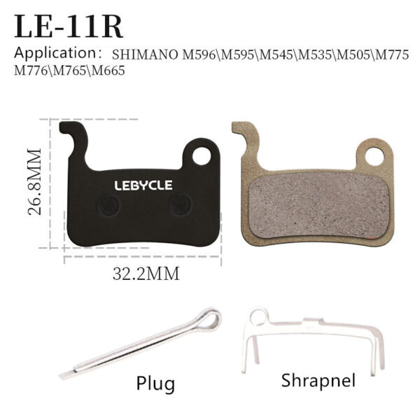 Mountain bike road bicycle brake pads, resin brake pads, semi-metal disc brake pads, brake pads, original accessories - Image 7
