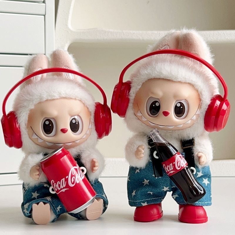 Labubu hat headphones pant cola shoes  cute clothing costume