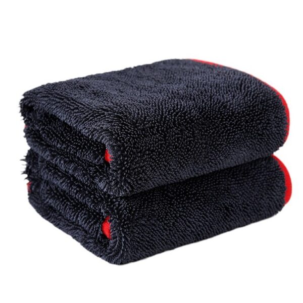 Superfine fiber 1200gsm car cleaning towel that absorbs water and cleans the vehicle - Image 3