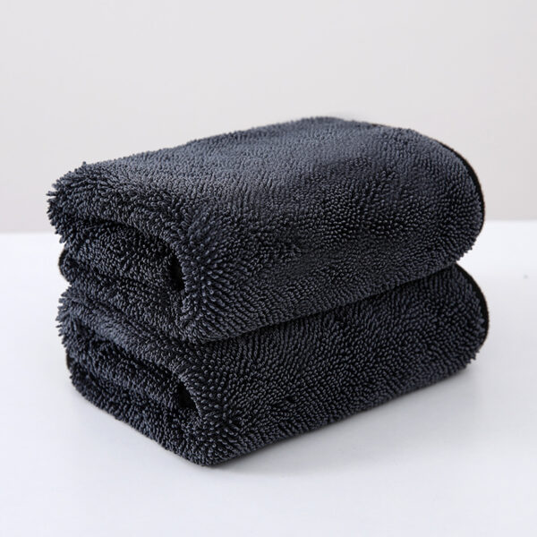 Superfine fiber 1200gsm car cleaning towel that absorbs water and cleans the vehicle - Image 4