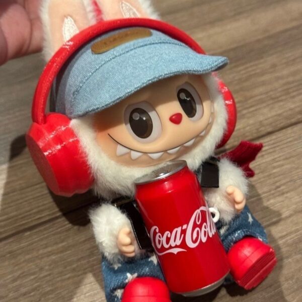 Labubu hat headphones pant cola shoes  cute clothing costume - Image 4