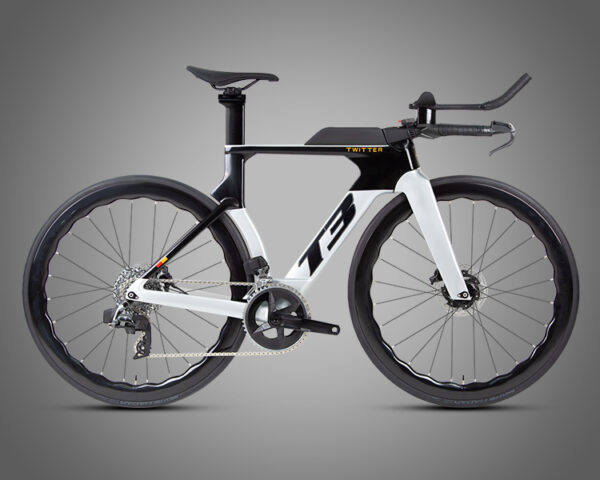 Full carbon TT Sram AXS wireless electric transmission 2*12 speed triathlon bike - Image 2