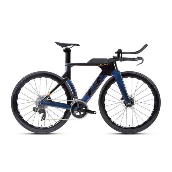Full carbon TT Sram AXS wireless electric transmission 2*12 speed triathlon bike