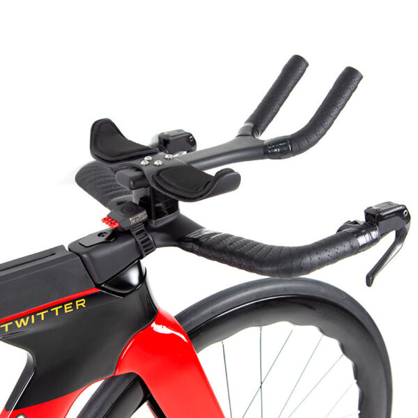 Full carbon TT Sram AXS wireless electric transmission 2*12 speed triathlon bike - Image 6
