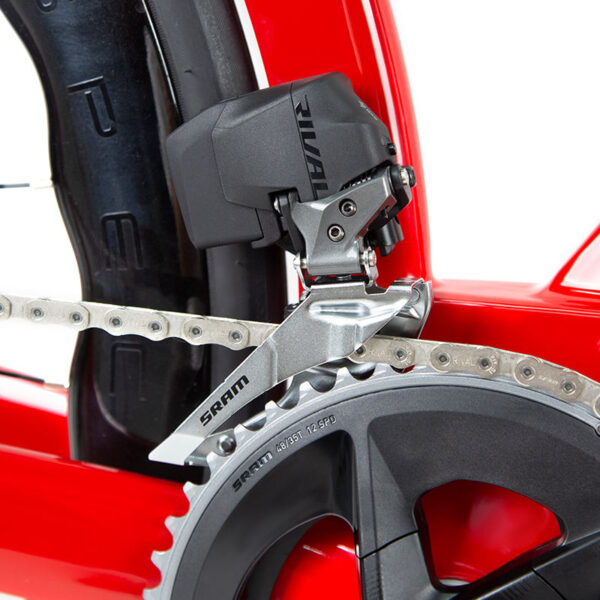 Full carbon TT Sram AXS wireless electric transmission 2*12 speed triathlon bike - Image 8