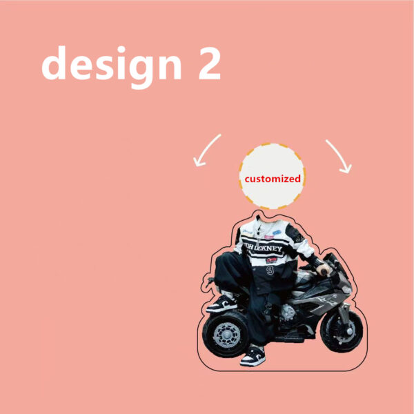 Customized solar  energy cute shaking head car bobble head ornament - Image 3